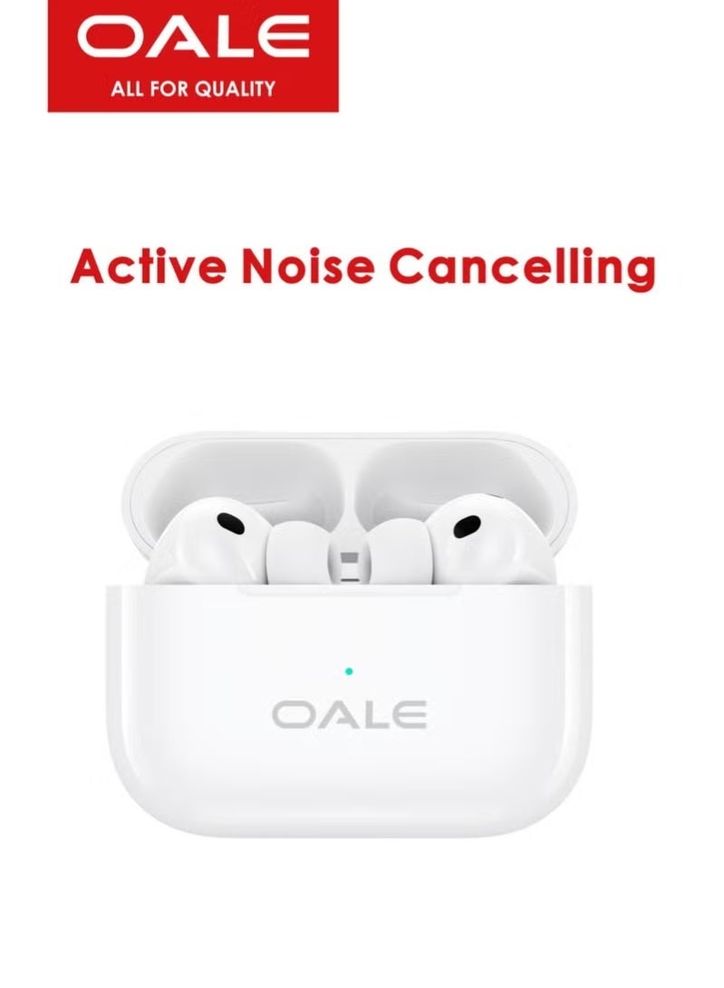 OALE ANC Wireless Earbuds, 30H Playback, Bluetooth 6.0, Touch Control, Charging Case - Image 3